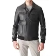 Classic College Leather Jacket | https://www.bestnamebadges.com