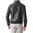 Classic College Leather Jacket | https://www.bestnamebadges.com