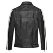 Unisex Monarch Stripe Leather Jacket | https://www.bestnamebadges.com