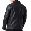 Midnight Edge Leather Jacket w/ Custom Logo | https://www.bestnamebadges.com