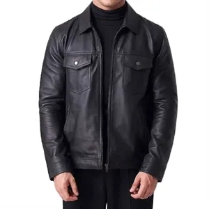 Midnight Edge Leather Jacket w/ Custom Logo