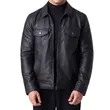 Midnight Edge Leather Jacket w/ Custom Logo | https://www.bestnamebadges.com