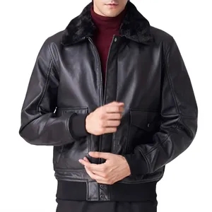 Timeless Fur Collar Leather Jacket