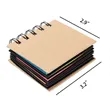 Portable Sticky Notes Notebook Pad Marker Spiral Brown Cover | https://www.bestnamebadges.com
