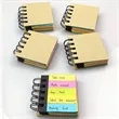 Portable Sticky Notes Notebook Pad Marker Spiral Brown Cover | https://www.bestnamebadges.com