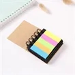 Portable Sticky Notes Notebook Pad Marker Spiral Brown Cover | https://www.bestnamebadges.com