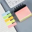 Portable Sticky Notes Notebook Pad Marker Spiral Brown Cover | https://www.bestnamebadges.com