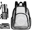 PVC Clear Backpack Durable Bag Stadium Approved Lightweight | https://www.bestnamebadges.com