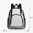 PVC Clear Backpack Durable Bag Stadium Approved Lightweight | https://www.bestnamebadges.com