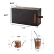 Coffee Maker Gift Set Premium Stainless Steel Insulated Cup | https://www.bestnamebadges.com