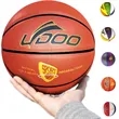 Moisture Absorbing Leather Wear Resistant Basketball | https://www.bestnamebadges.com