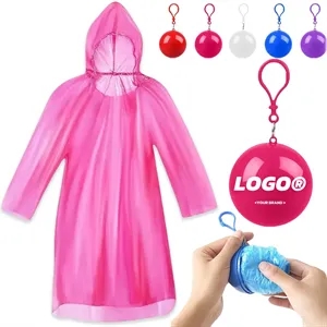 Portable Rain Disposable Raincoats With Hood Ball