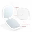 Magnification Led Pocket Compact Mirror 1x 10x | https://www.bestnamebadges.com