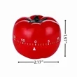 Kitchen timer 360 degrees rotating tomato shaped alarm clock | https://www.bestnamebadges.com