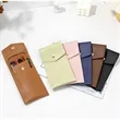 High Quality Customizable Pen Case Holder PU Leather Pouch | https://www.bestnamebadges.com