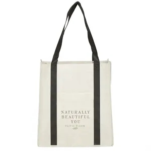 Pluto Recycled Non-Woven Small Grocery Tote | https://www.bestnamebadges.com