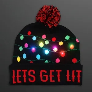 Get Lit Blinky Bulbs Beanie Hat