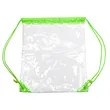 Clear PVC Drawstring Backpack w/ Matching Cinch Bag | https://www.bestnamebadges.com