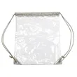 Clear PVC Drawstring Backpack w/ Matching Cinch Bag | https://www.bestnamebadges.com