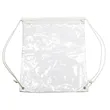 Clear PVC Drawstring Backpack w/ Matching Cinch Bag | https://www.bestnamebadges.com