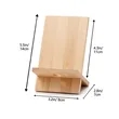 Customizable Simple Portable Wooden Phone Stand For Desk | https://www.bestnamebadges.com