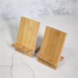 Customizable Simple Portable Wooden Phone Stand For Desk | https://www.bestnamebadges.com