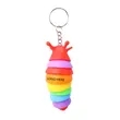 Mini Fidget Slug Key-Chain Toys | https://www.bestnamebadges.com