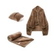 Soft Shawl Blanket Pillow 2 in 1 Versatile Office Workplace | https://www.bestnamebadges.com