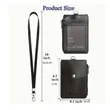 PU Card Holder Leather ID Badge Business Wallet Office Work | https://www.bestnamebadges.com