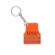Custom Reflective Safety Vest Keytag | https://www.bestnamebadges.com
