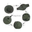 Foldable Quick-Drying Waterproof Outdoor Fisherman Sun Hat | https://www.bestnamebadges.com
