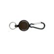 Stainless Steel Retractable Carabiner Recoil Chain Ring | https://www.bestnamebadges.com