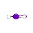 Stainless Steel Retractable Carabiner Recoil Chain Ring | https://www.bestnamebadges.com