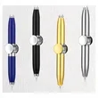 Metal Ballpoint Pen Spinning Fidget LED Light Writing Tool | https://www.bestnamebadges.com