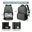 Travel Laptop Backpack Lunch Bag Insulated Box With USB Port | https://www.bestnamebadges.com