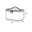 Portable Travel Zipper Cosmetic PU Storage Bag Waterproof | https://www.bestnamebadges.com