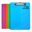 Customizable Multicolor Acrylic Transparent Clipboard | https://www.bestnamebadges.com