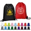 14" x 18" Polyester Drawstring Backpack | https://www.bestnamebadges.com