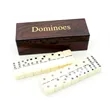Customizable Adult Dominoes Natural Wood For Home Parties | https://www.bestnamebadges.com