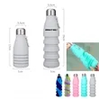 18oz Collapsible Retractable Portable Sports Water Bottle | https://www.bestnamebadges.com