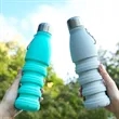 18oz Collapsible Retractable Portable Sports Water Bottle | https://www.bestnamebadges.com