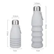 18oz Collapsible Retractable Portable Sports Water Bottle | https://www.bestnamebadges.com
