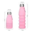 18oz Collapsible Retractable Portable Sports Water Bottle | https://www.bestnamebadges.com