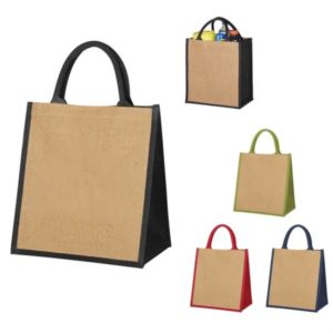 Escape Jute Tote Bag | https://www.bestnamebadges.com