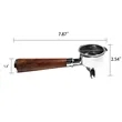 Customizable Espresso Handle Coffee Machine Filter Wooden | https://www.bestnamebadges.com