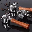 Customizable Espresso Handle Coffee Machine Filter Wooden | https://www.bestnamebadges.com