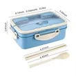 Bento Lunch Box Tableware Set Wheat Straw Material | https://www.bestnamebadges.com
