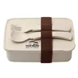 Portable Heated Lunch Box Fiber Bento Food Storage Container | https://www.bestnamebadges.com
