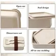 Portable Heated Lunch Box Fiber Bento Food Storage Container | https://www.bestnamebadges.com