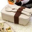 Portable Heated Lunch Box Fiber Bento Food Storage Container | https://www.bestnamebadges.com